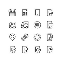 e-commerce icon set