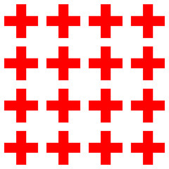 Seamless Cross Pattern, vector illustration