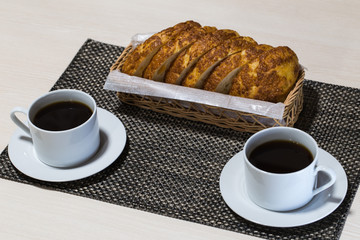 コーヒーとパン