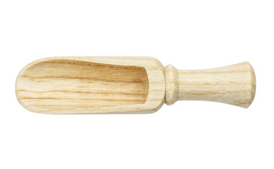 Wooden cooking shovel for bulk materials. Shovel for spices