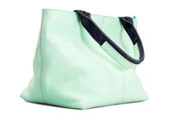 Ladies handbag in green, light green