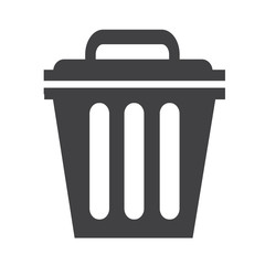 Trash can icon symbol Illustration