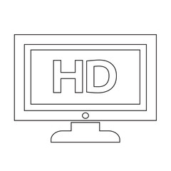 HD tv icon design Illustration