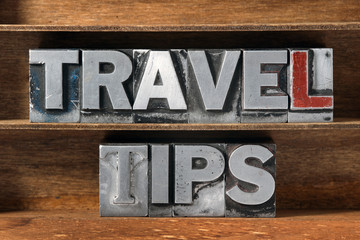 travel tips tray