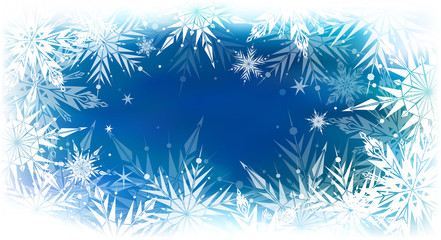 Fototapeta na wymiar Beautiful vector background with snowflakes, Happy New Year.