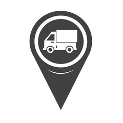 Map Pointer truck icon