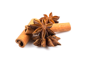 Stars anise and Cinnamon