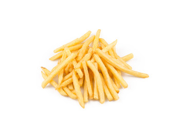 french fries isolated
