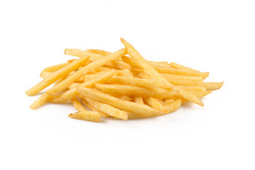 french fries isolated