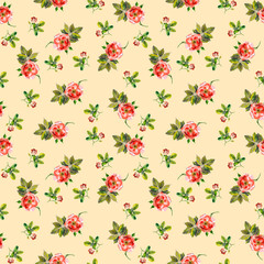 Classic english design - floral seamless background with roses 