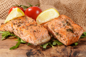 Roasted Salmon, Salmon