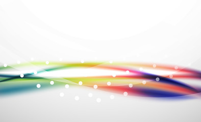 Colorful wave line, abstract background with light and shadow effects