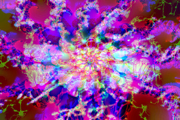 Obraz na płótnie Canvas Multicolored abstract fractal