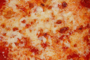 Obraz na płótnie Canvas Detail of Italian Pizza Margherita