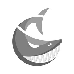 Vector abstract fish logo 