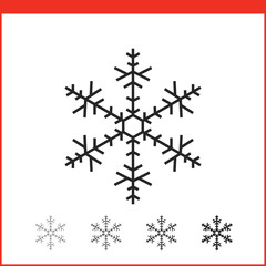 Christmas snowflake icon