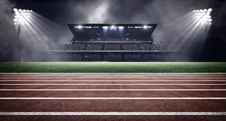 Zelfklevend Fotobehang athletics stadium © efks
