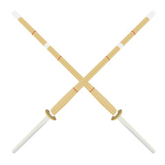 Kendo sword crossed