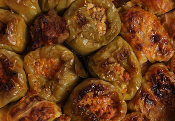 Cabbage rolls and stuffed peppers