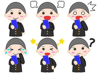 人物　スマホ　セット