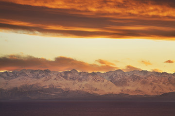 Lake Issyk-Kul. Kyrgyzstan