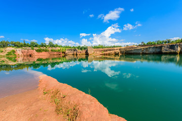 Hangdong Grand canyon in chiang mai, Thailand. Reservoir from ol