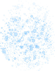 Abstract blue bubbles background