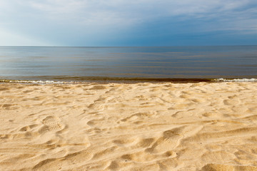 Yellow Baltic sand.