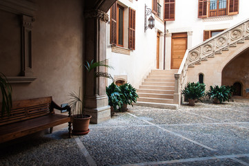 Typical patio in Spain, Majorca