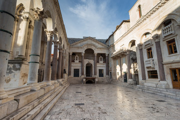 Fototapeta na wymiar UNESCO world heritage site in Split, Dalmatia, Croatia