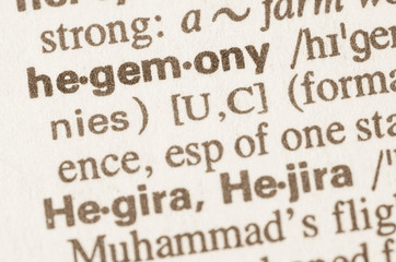 Dictionary definition of word hegemony