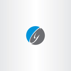 blue black letter c logo circle icon