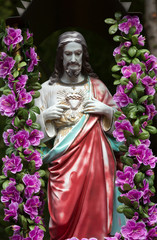  Old Wayside shrine in Mucharz near Cracow. Poland