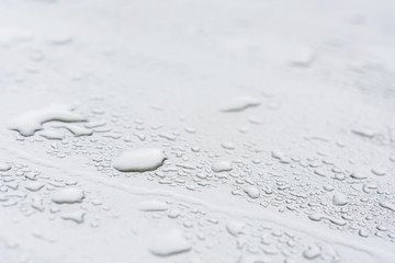 water drops an white background