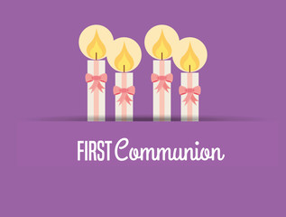 first communion card design 