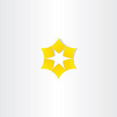 star yellow logo vector icon