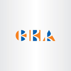 triangle circle and square letter k logo set