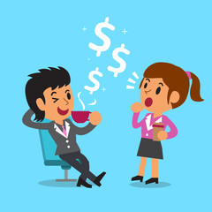 Businesswomen have a coffee break