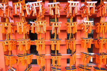 Famous shrine gates at Fushimi Inari-taisha