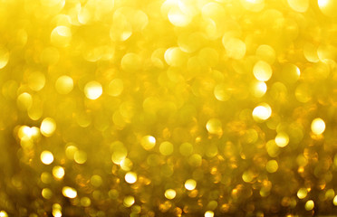 Gold christmas lights background