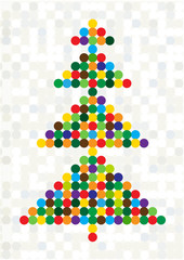 polka dots christmas tree