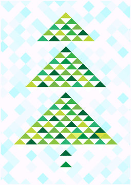 vector triangles tree