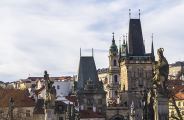 On the Charles Bridge in Prague