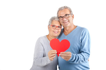 glücklich verliebte Senioren