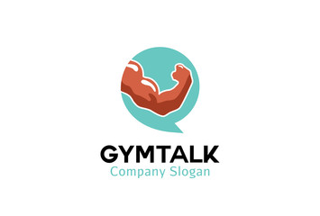 Gym Talk Design Illustration