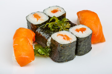Sushi with salmon