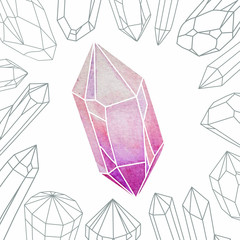 Watercolor Crystal