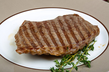 Grilled beef steak