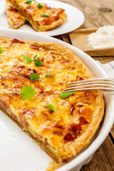 Traditional french quiche