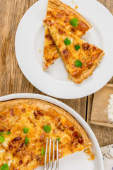 Traditional french quiche